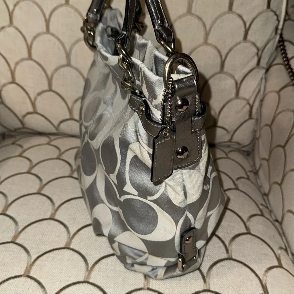 Coach Brooke Sateen Signature Shoulder Bag L1176- F17183 - Picture 5 of 16